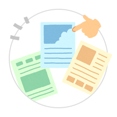 デザインを選ぶだけ